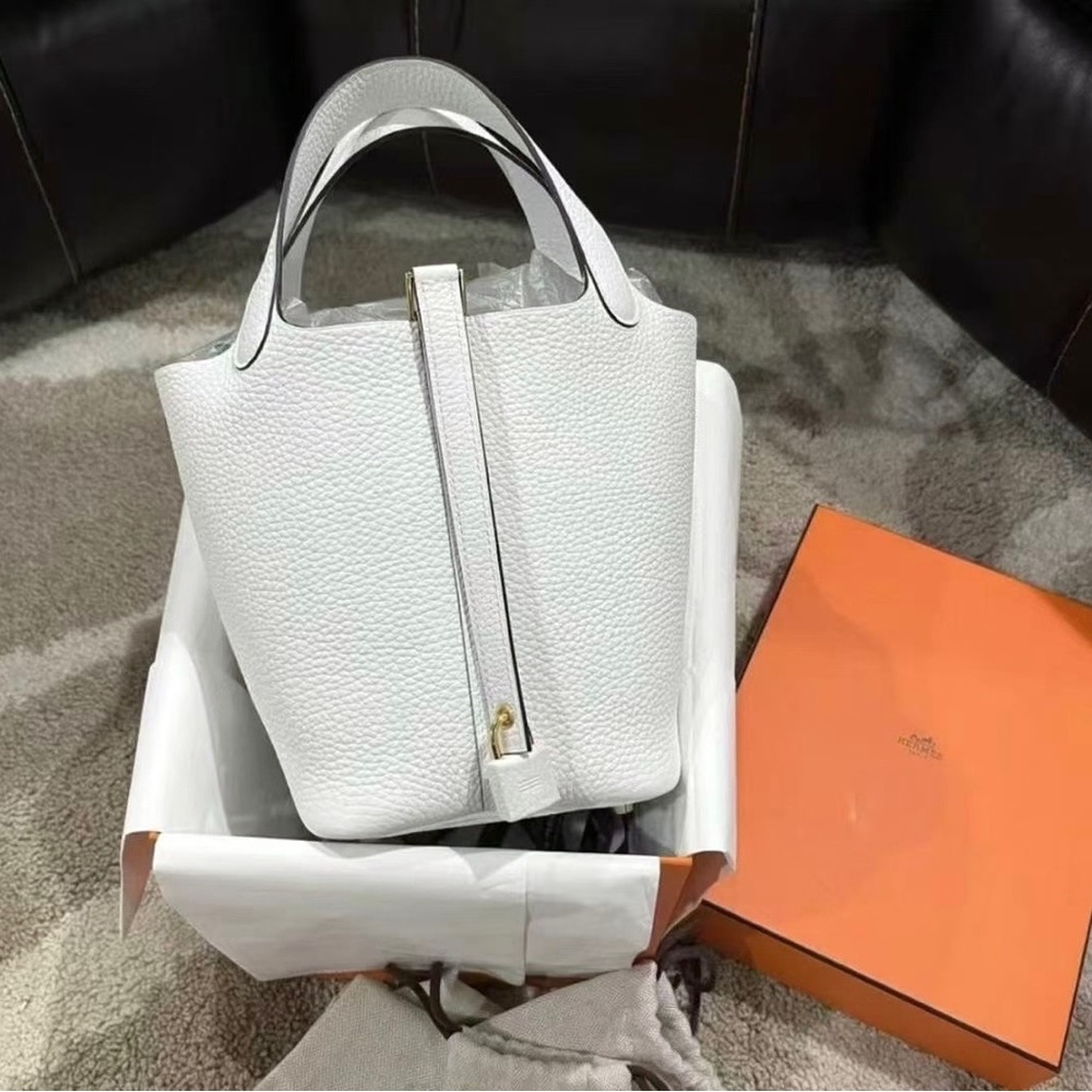 Hermes Picotin 18 - New White